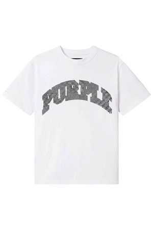 T-shirt in cotone bianco PURPLE BRAND | P117HWPP126WHITE